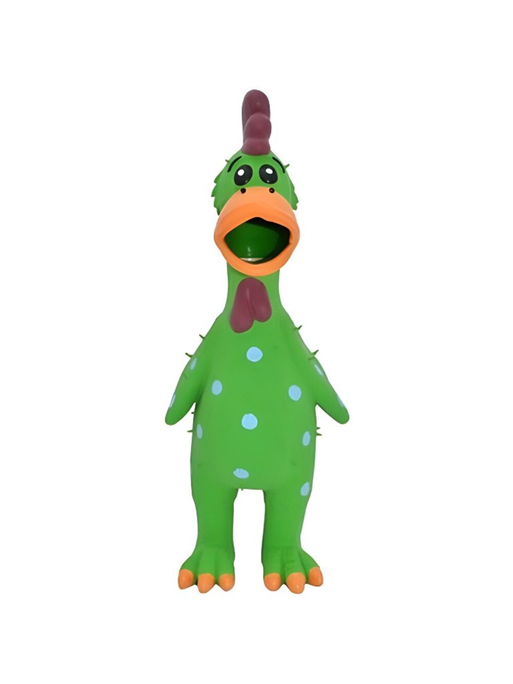 Multipet Globken Chicken Dog Toy - Green - 11.5"